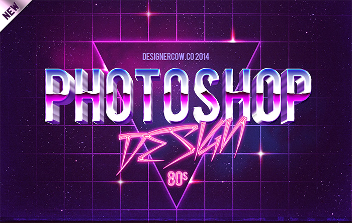 80s Style Font Photoshop