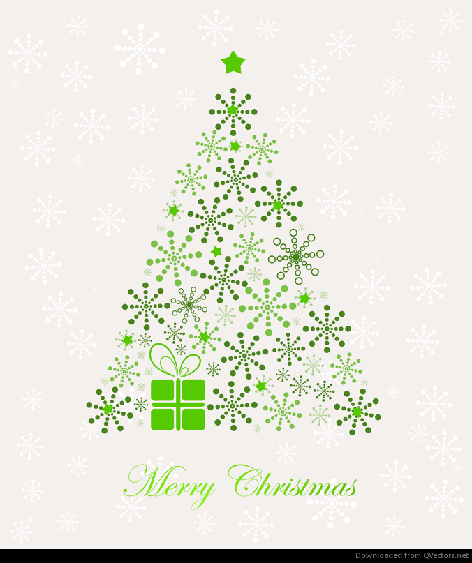 Abstract Christmas Tree Vector