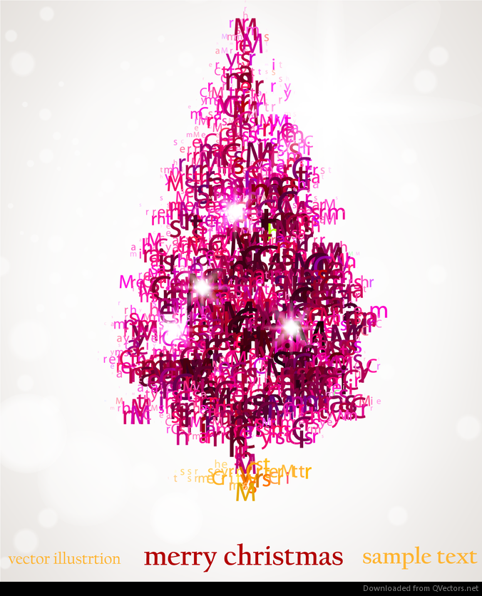 Abstract Christmas Tree Vector