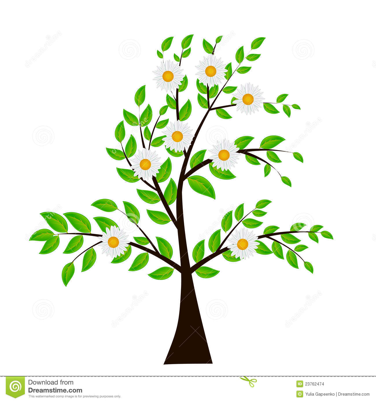 Abstract Tree Vector Illustration