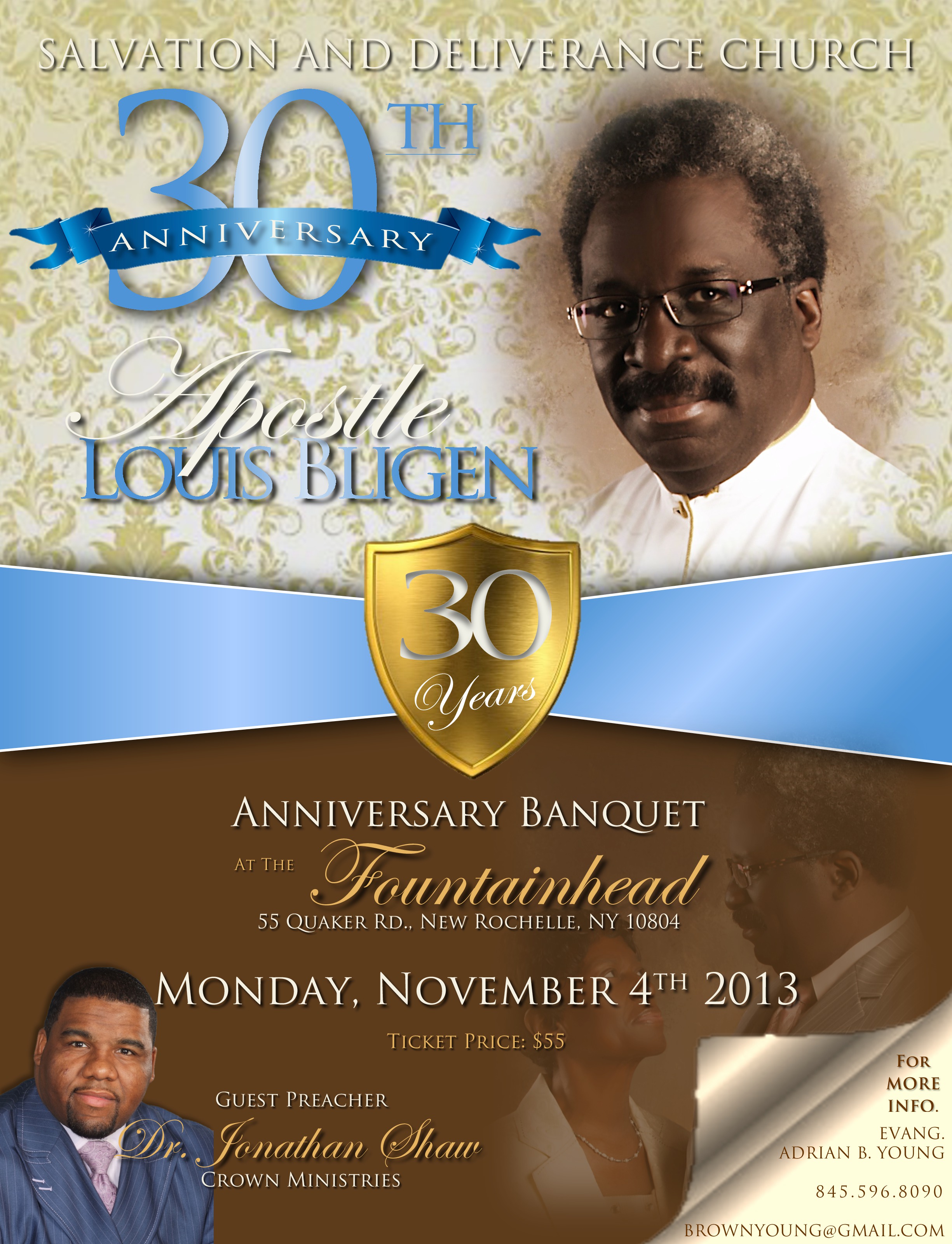 Appreciation Pastor Anniversary Flyer