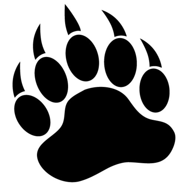 Bear Paw Print Logo