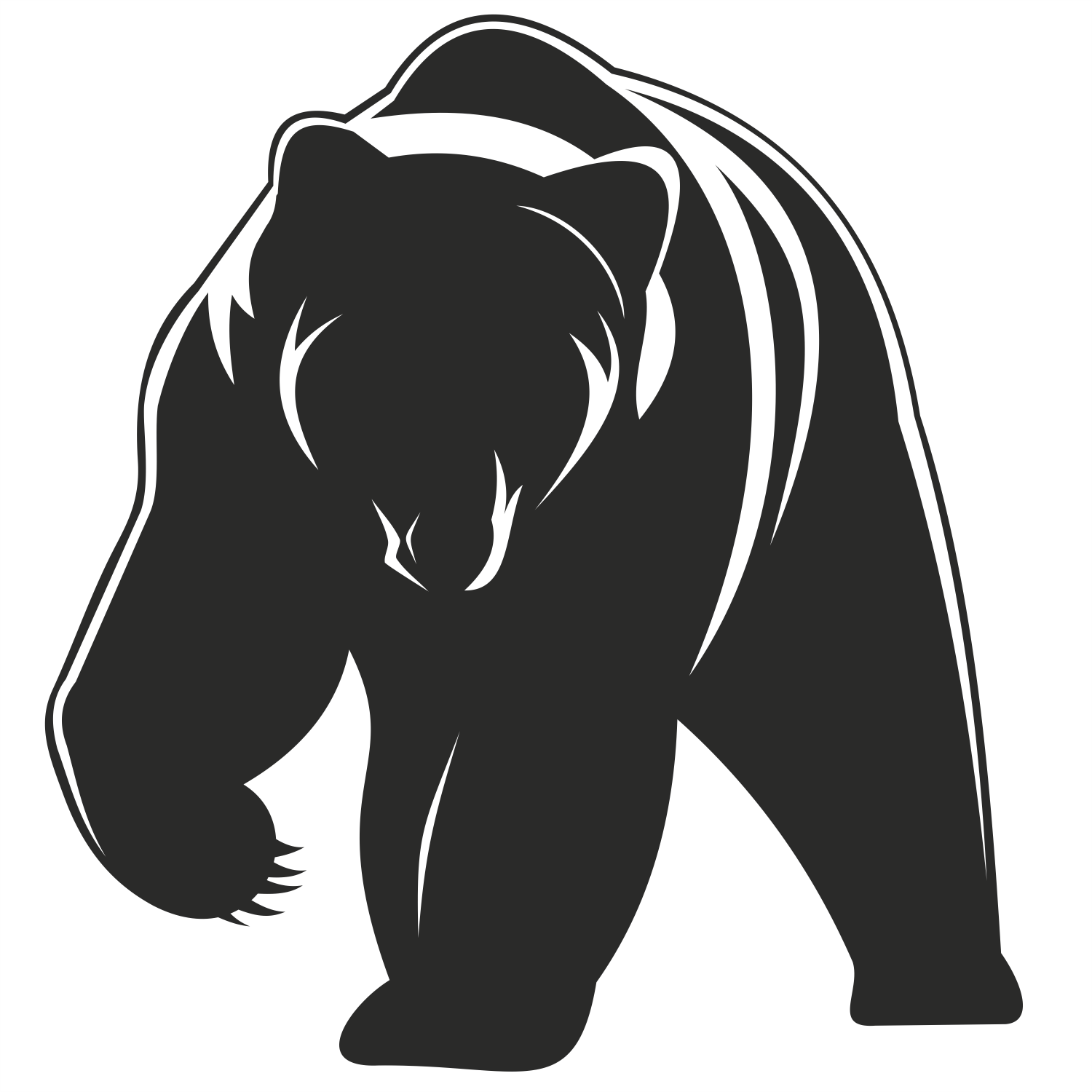 13 Bear Silhouette Vector Images Bear Silhouette Clip Art Polar Bear