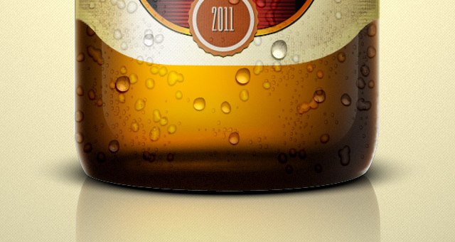 Beer Bottle PSD Template