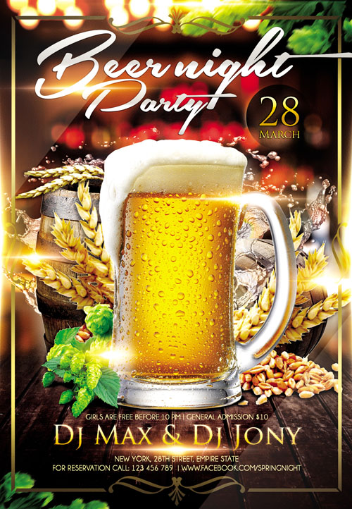 Beer Flyer Template