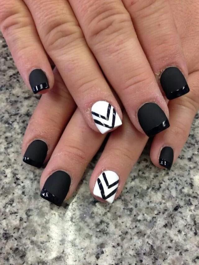 Black and White Nail Designs Black and White Nail Designs