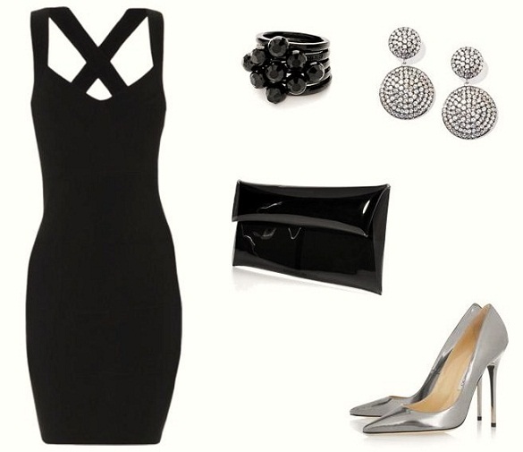 Black Dress Outfit Idea