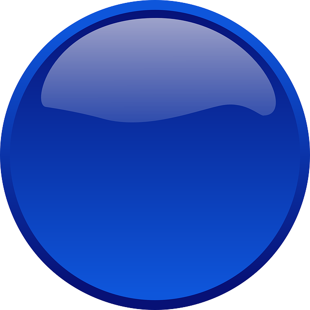 Blue Button Clip Art