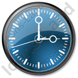 Blue Clock Icon