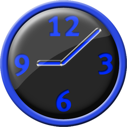 Blue Clock Icon