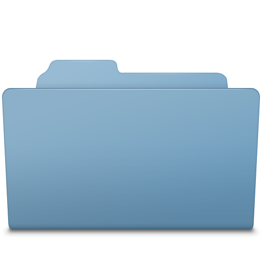 Blue Folder Icon