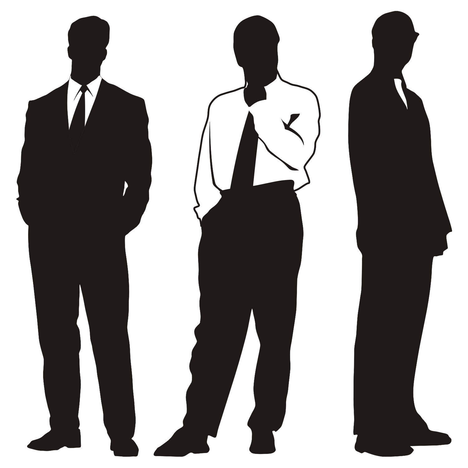 16 Person Silhouette Vector Images