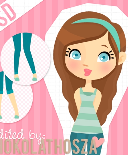 Cartoon Girl PSD