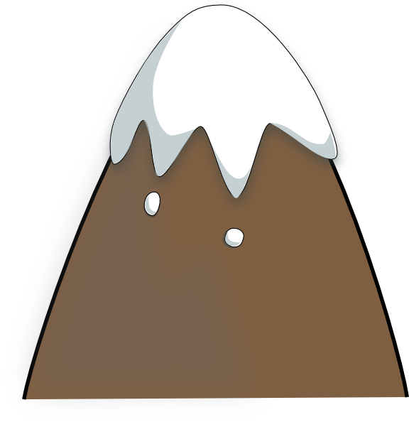 Cartoon Mountains Clip Art