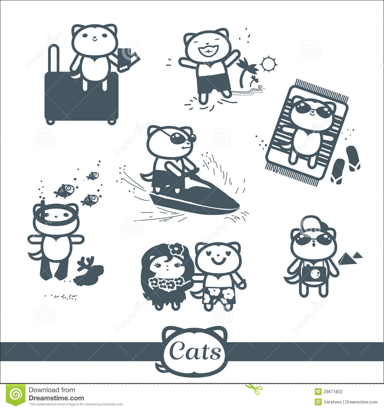 Cat Icon Symbols