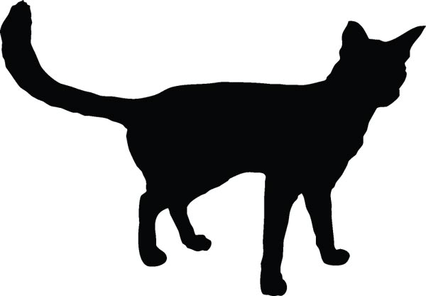 Cat Silhouette Shapes