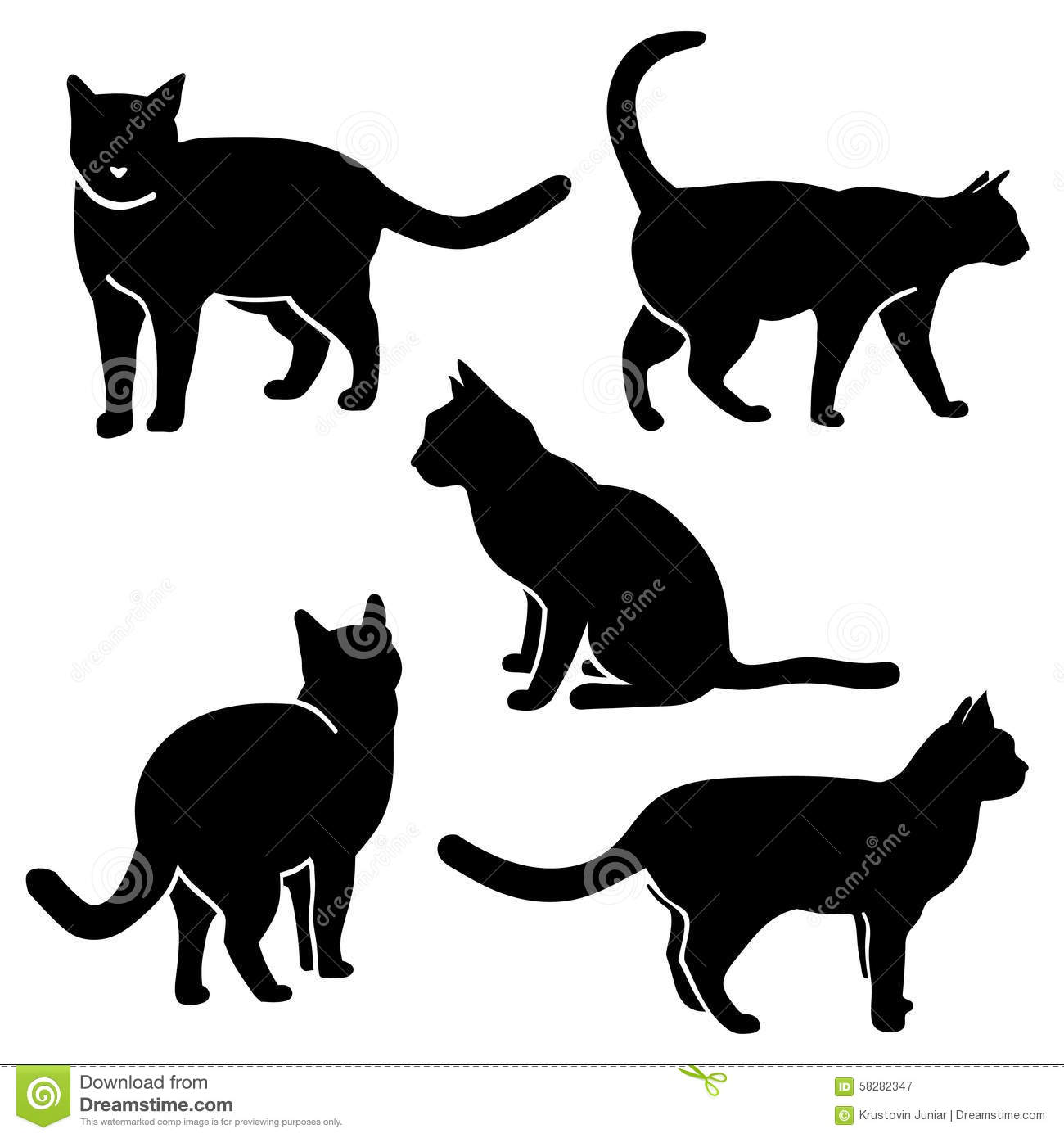 Cat Silhouette Vectors