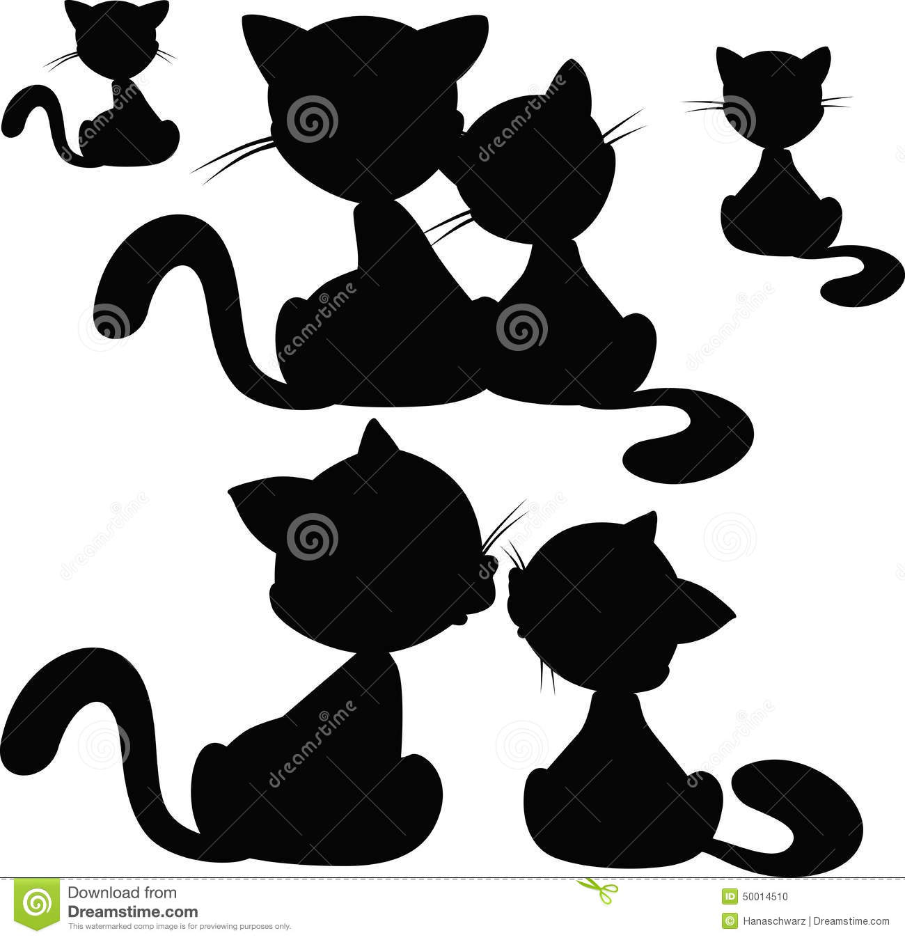 Cat Silhouette Vectors