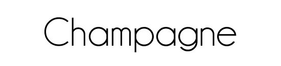 Champagne and Limousines Font