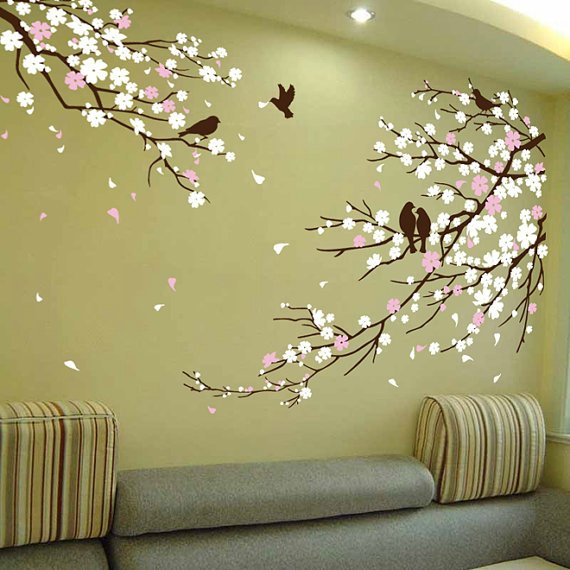Cherry Blossom Tree Wall Mural