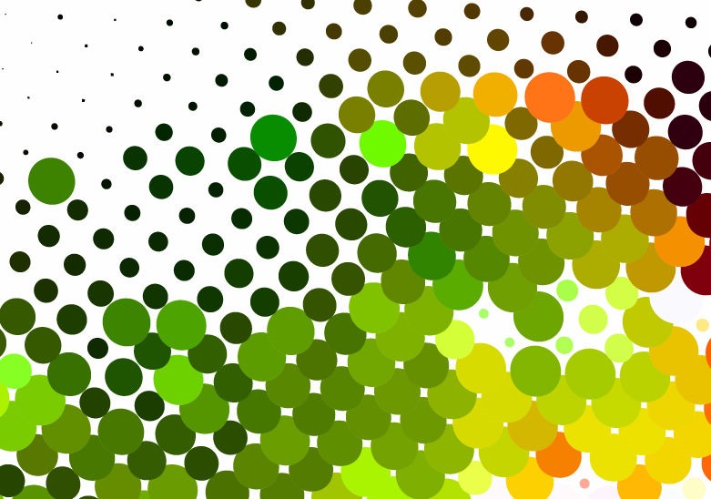 Colorful Dots Vector Free