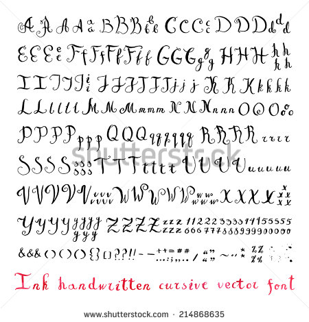 Cursive Handwriting Fonts