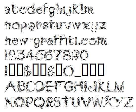 Decorative Font Styles Alphabet