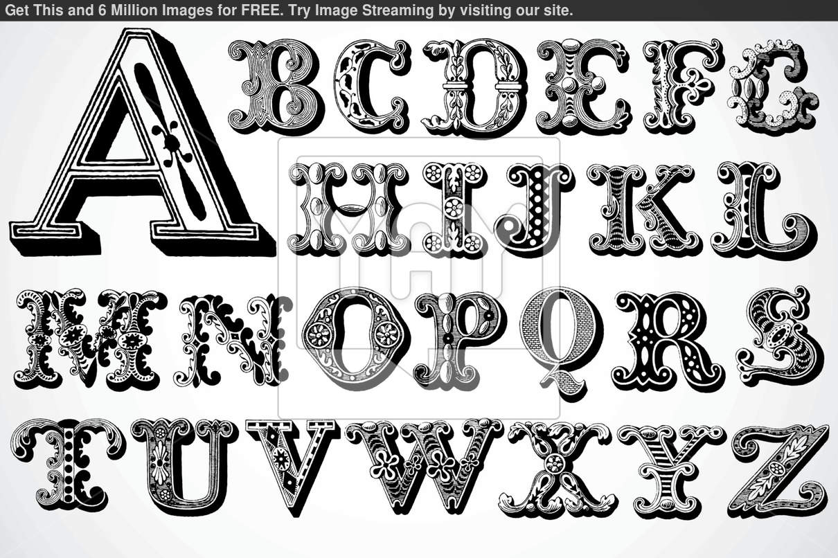 Decorative Letter Fonts