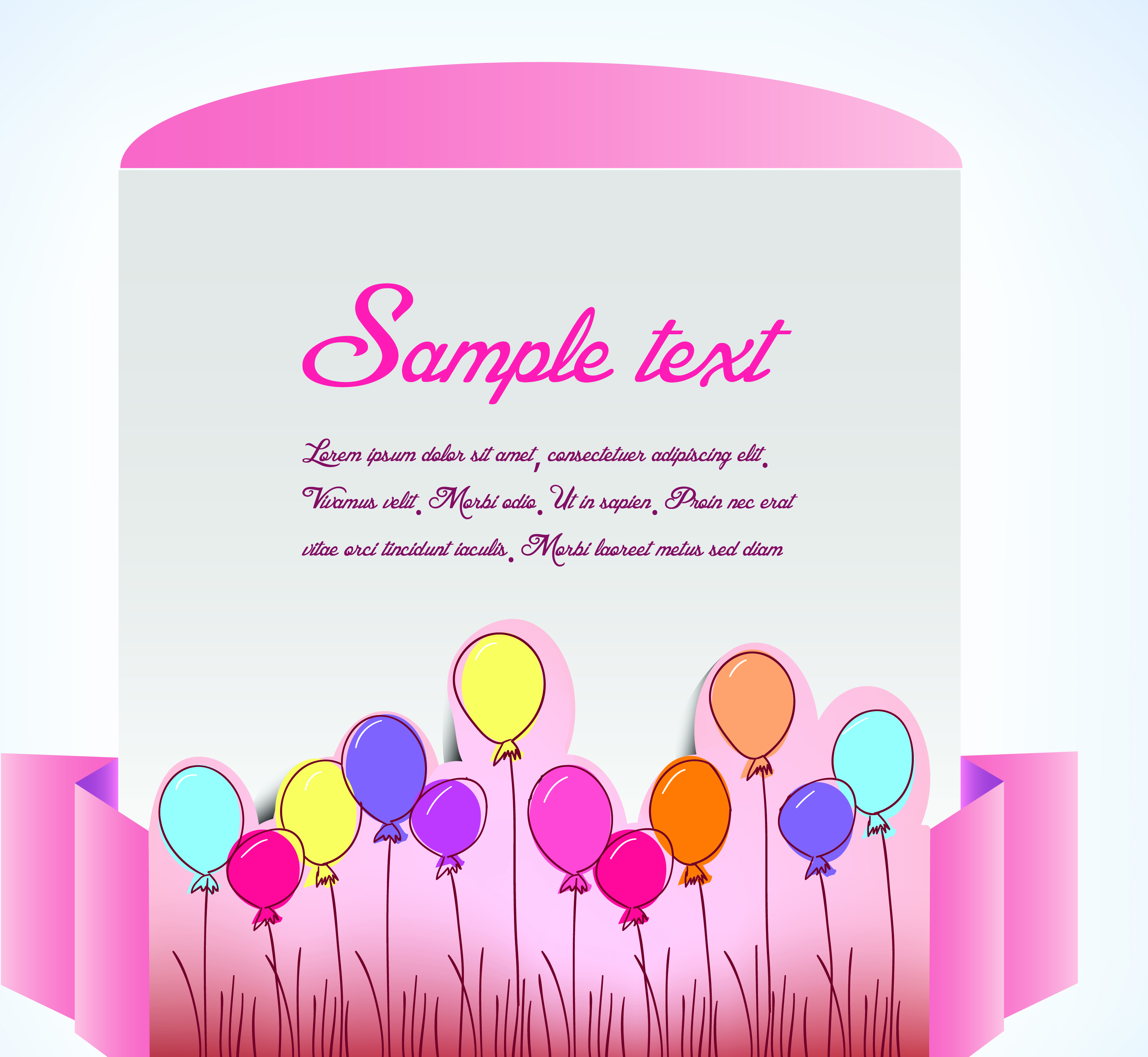 Decorative Vector Text Banner