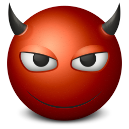 Devil Smiley-Face Icon