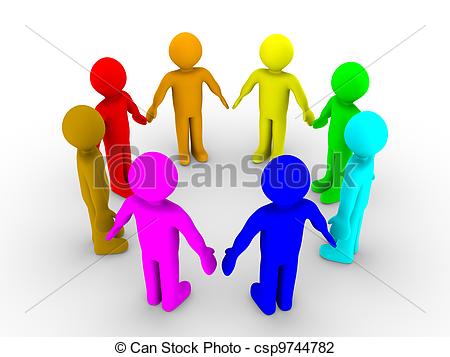 Different Colored People Clip Art