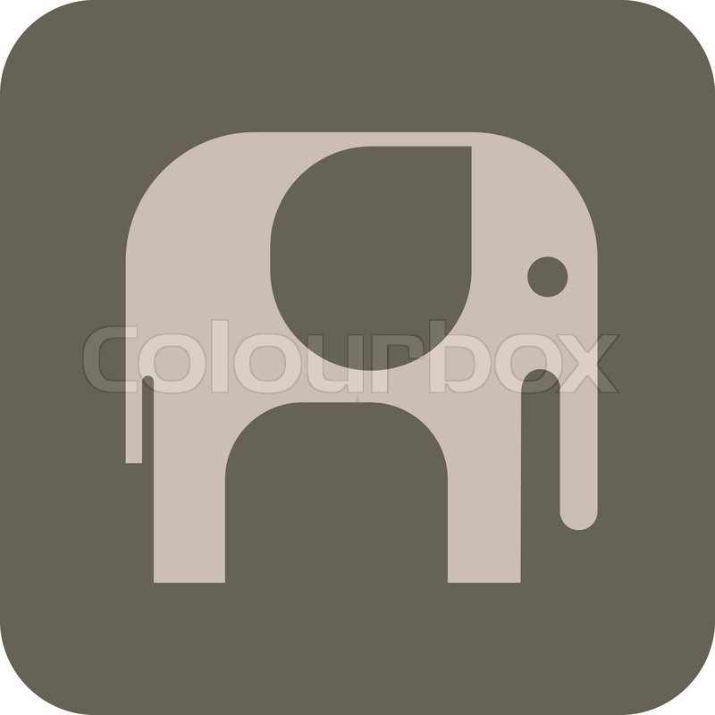 Elephant Social Media Icon Elephant Social Media Icon