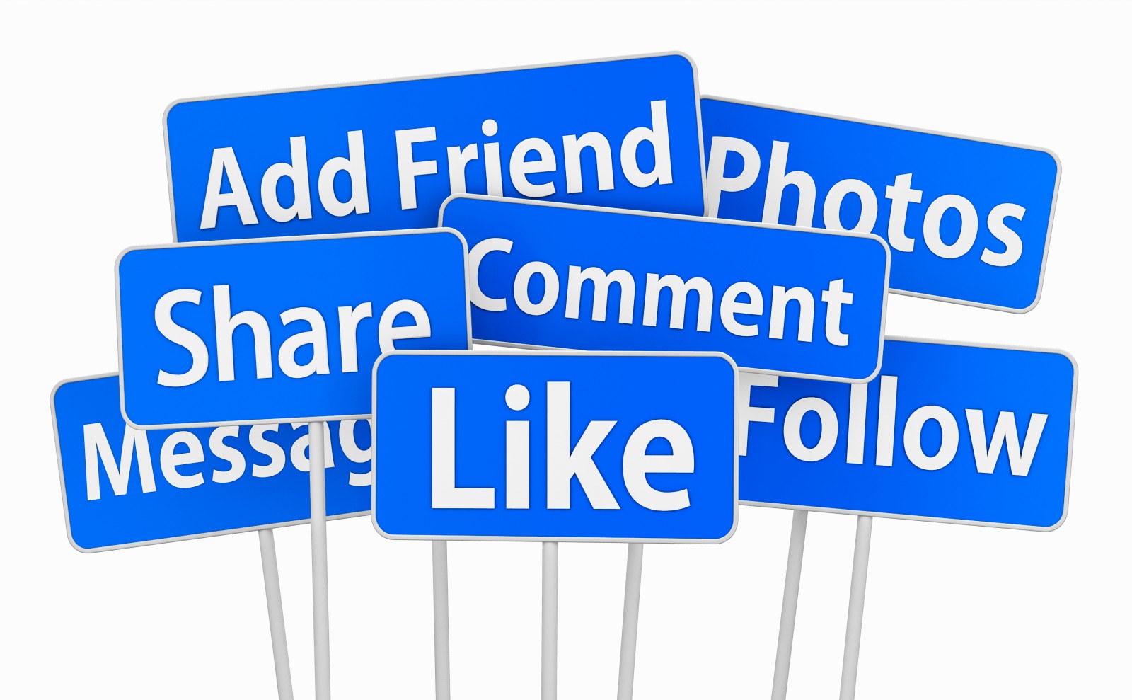 Facebook Like Comment Share Icons