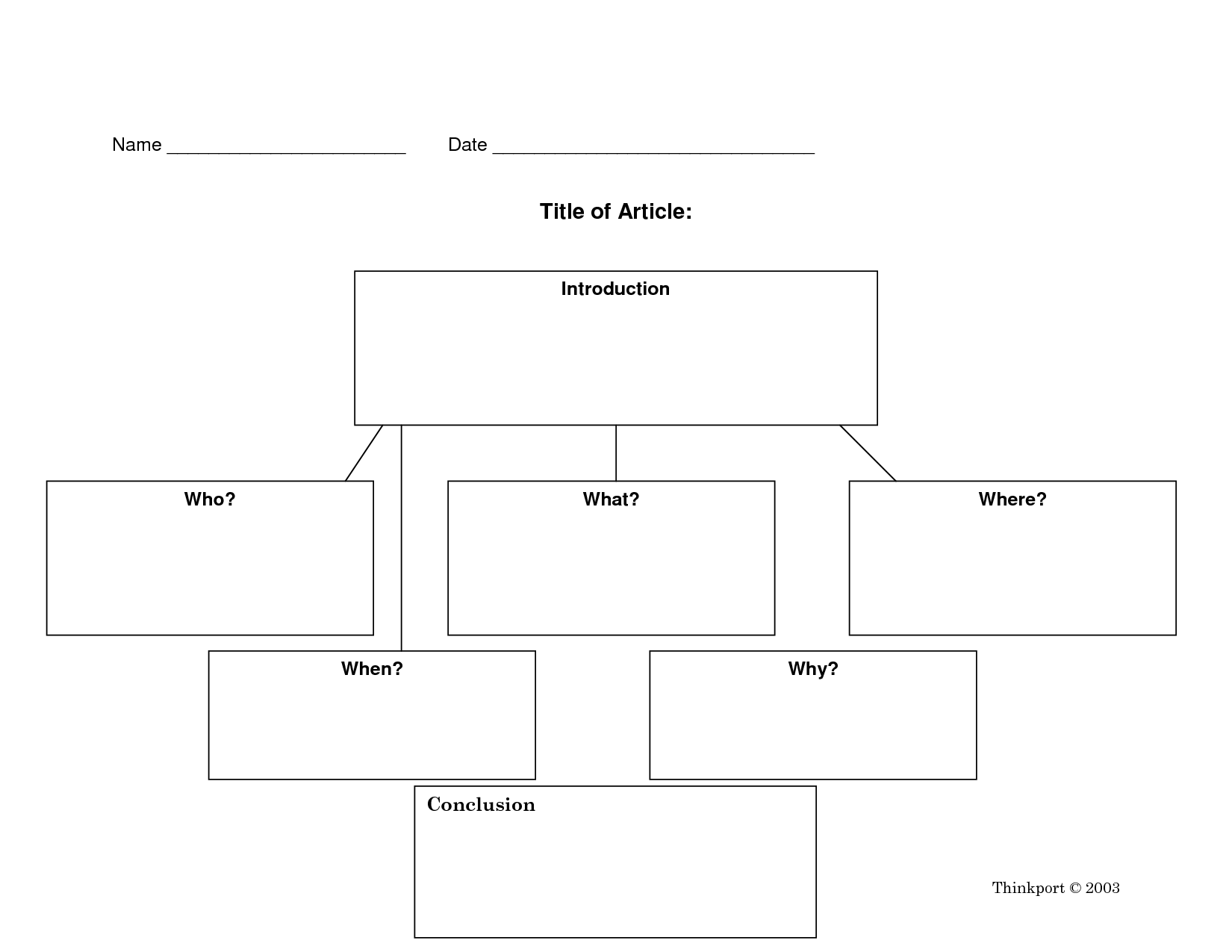 Family Word Tree Graphic Organizer