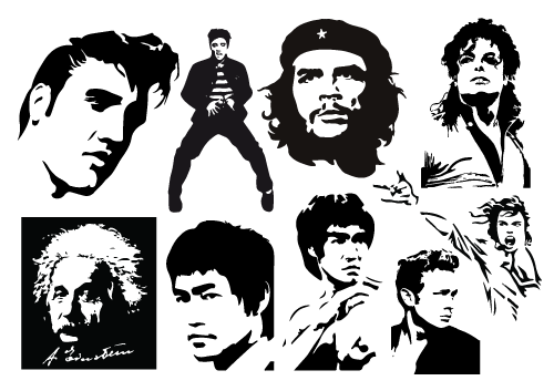 Famous Dead People Stencils