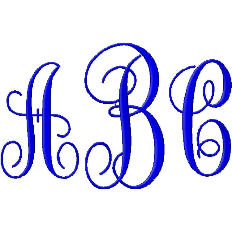 14 Monogram Fonts For Embroidery Images