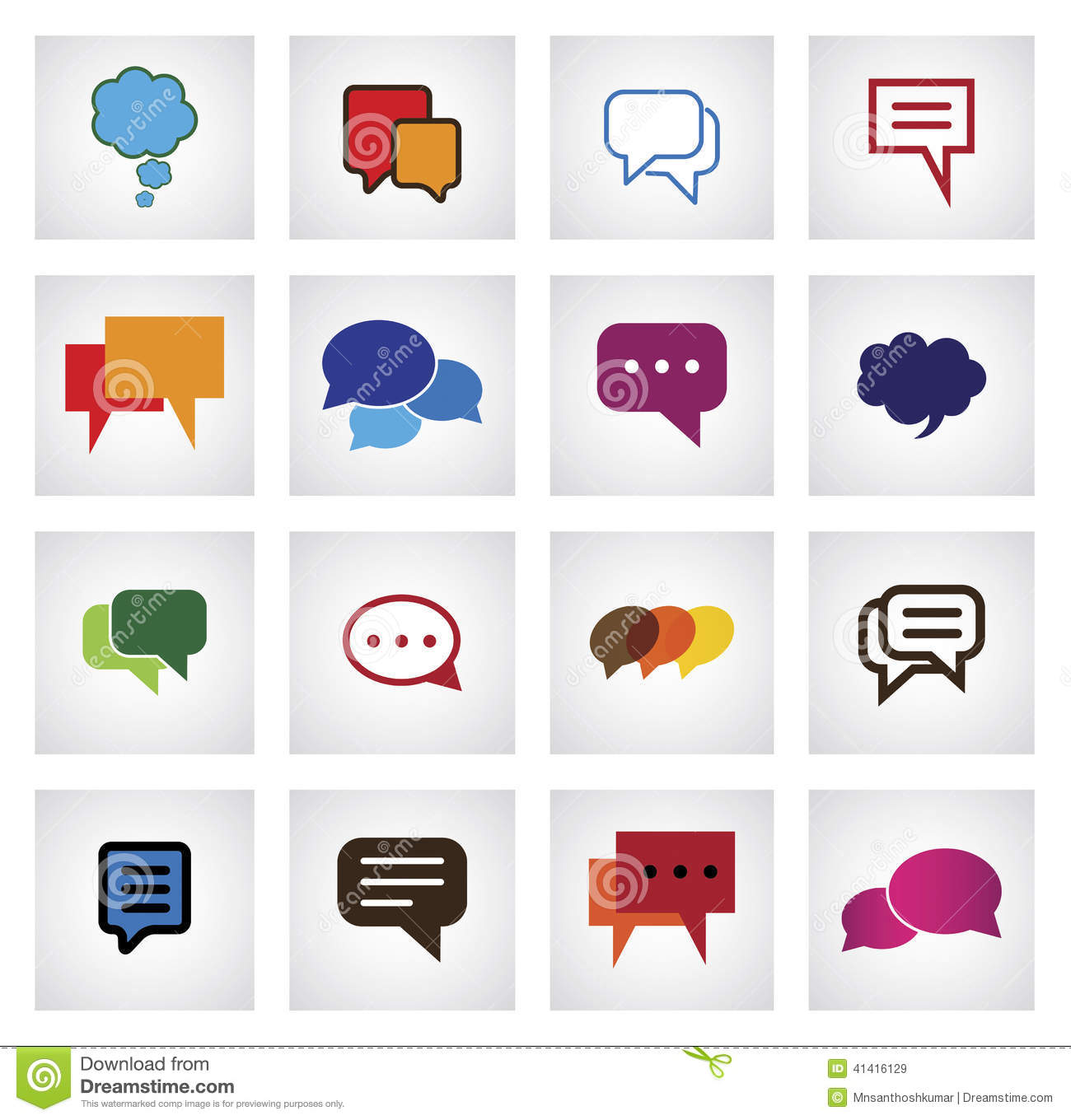 Flat Chat Icon