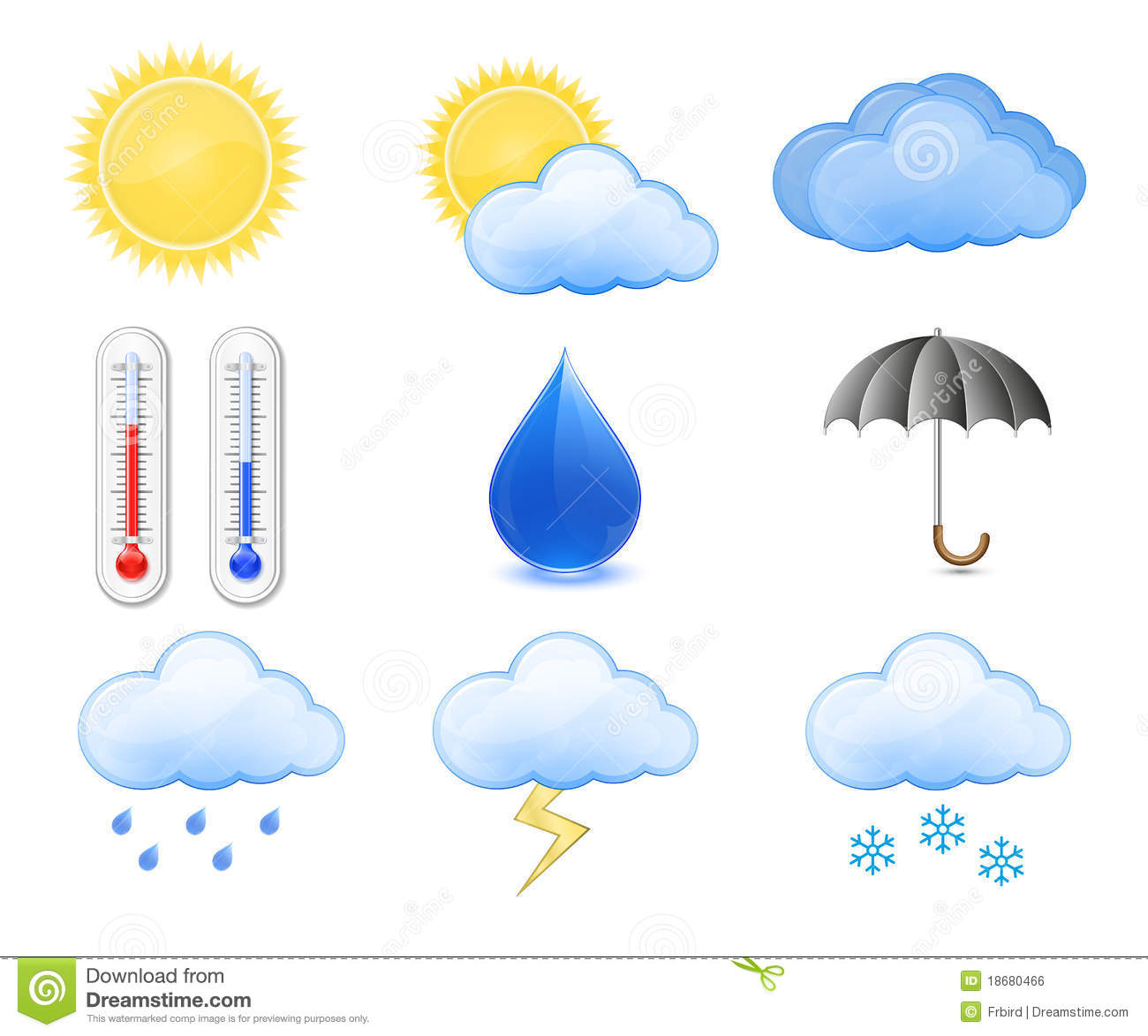 Forecast Icon Weather Symbols