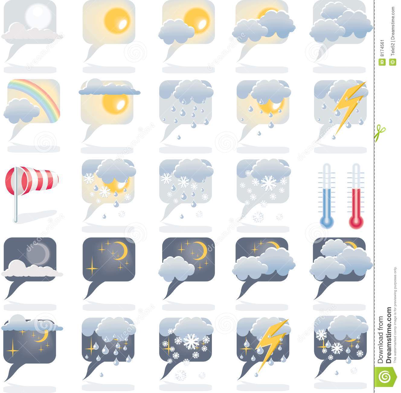 Forecast Icon Weather Symbols