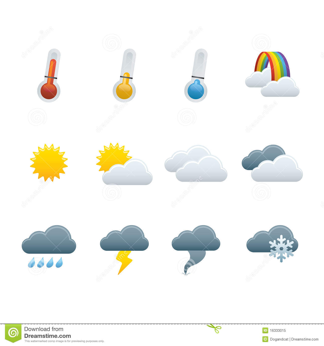 Forecast Icon Weather Symbols