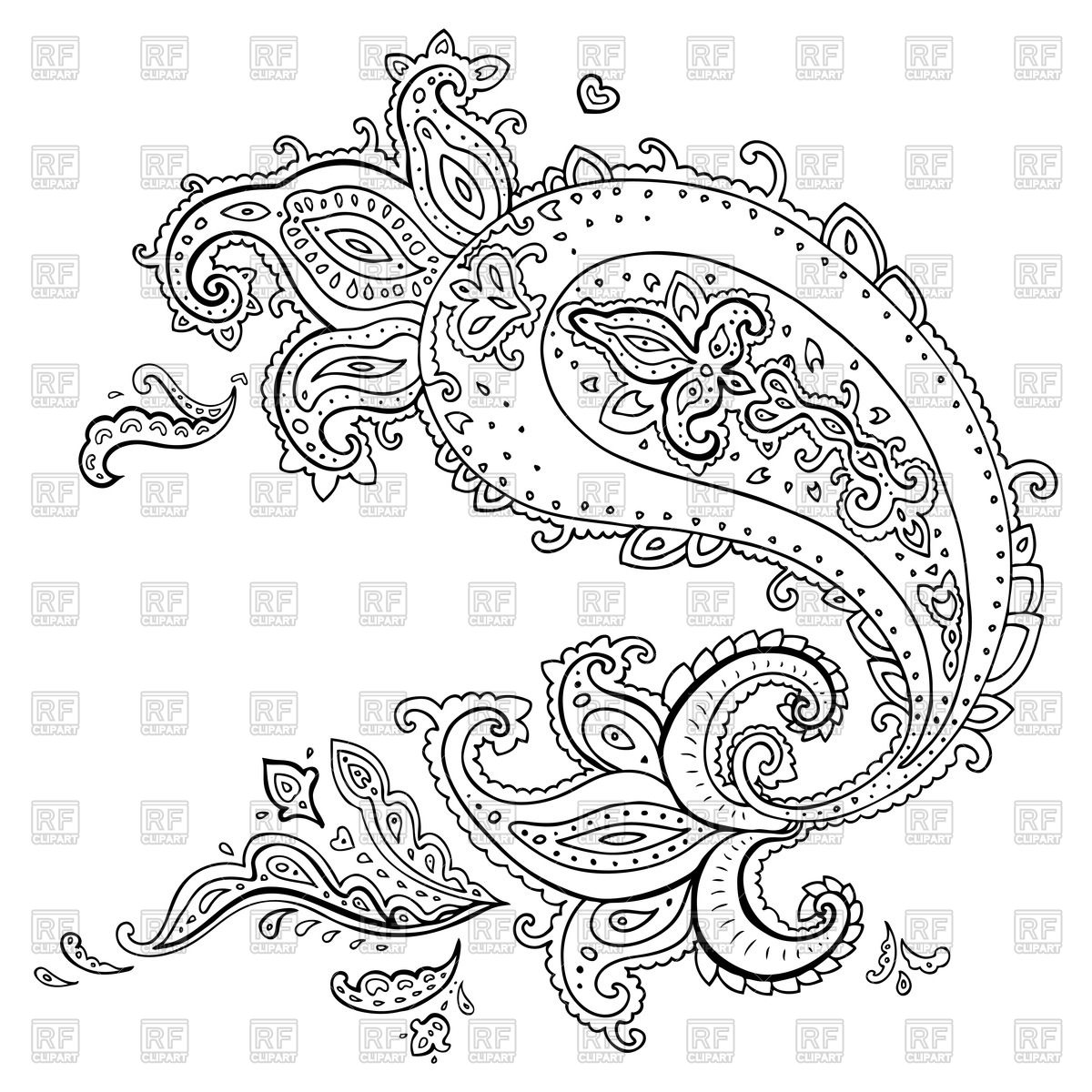 Free Paisley Vector Patterns