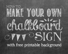 Free Printable Chalkboard Fonts