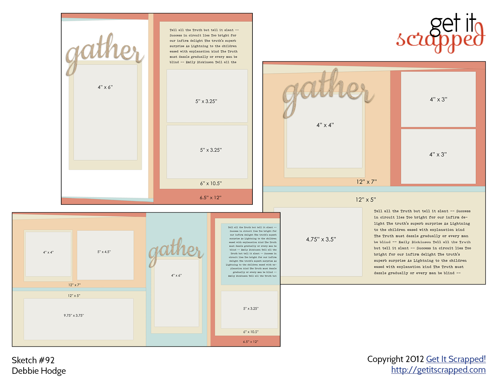 Free Printable Scrapbook Layout Templates