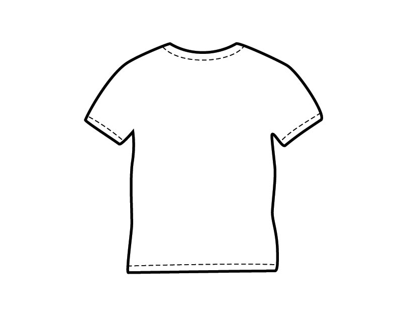 Free Printable T-Shirt Coloring Page