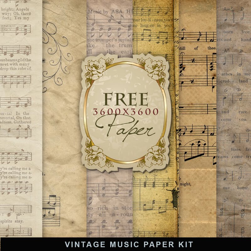 Free Printable Vintage Music Paper