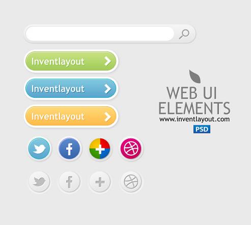 Free PSD WebElements