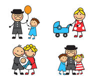 Free Stock Images of Cartoon Family