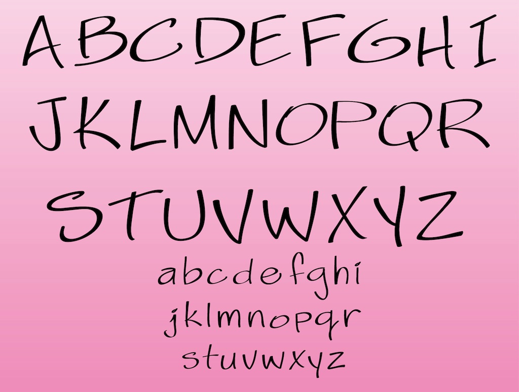 18 Free Vector Fonts Alphabet Images Free Graphic