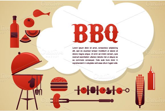 Free Vector BBQ Flyer Templates