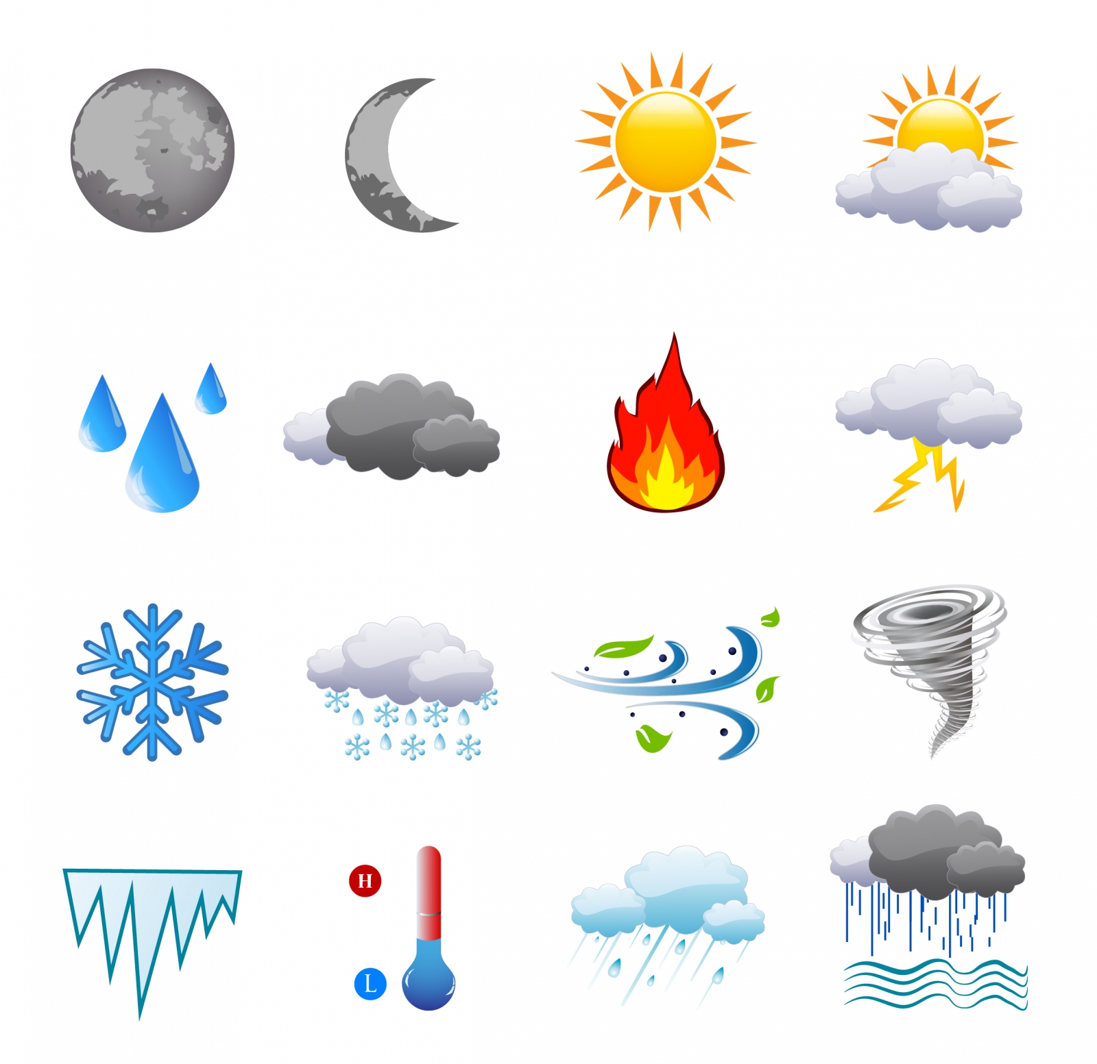 Free Vector Weather Icons